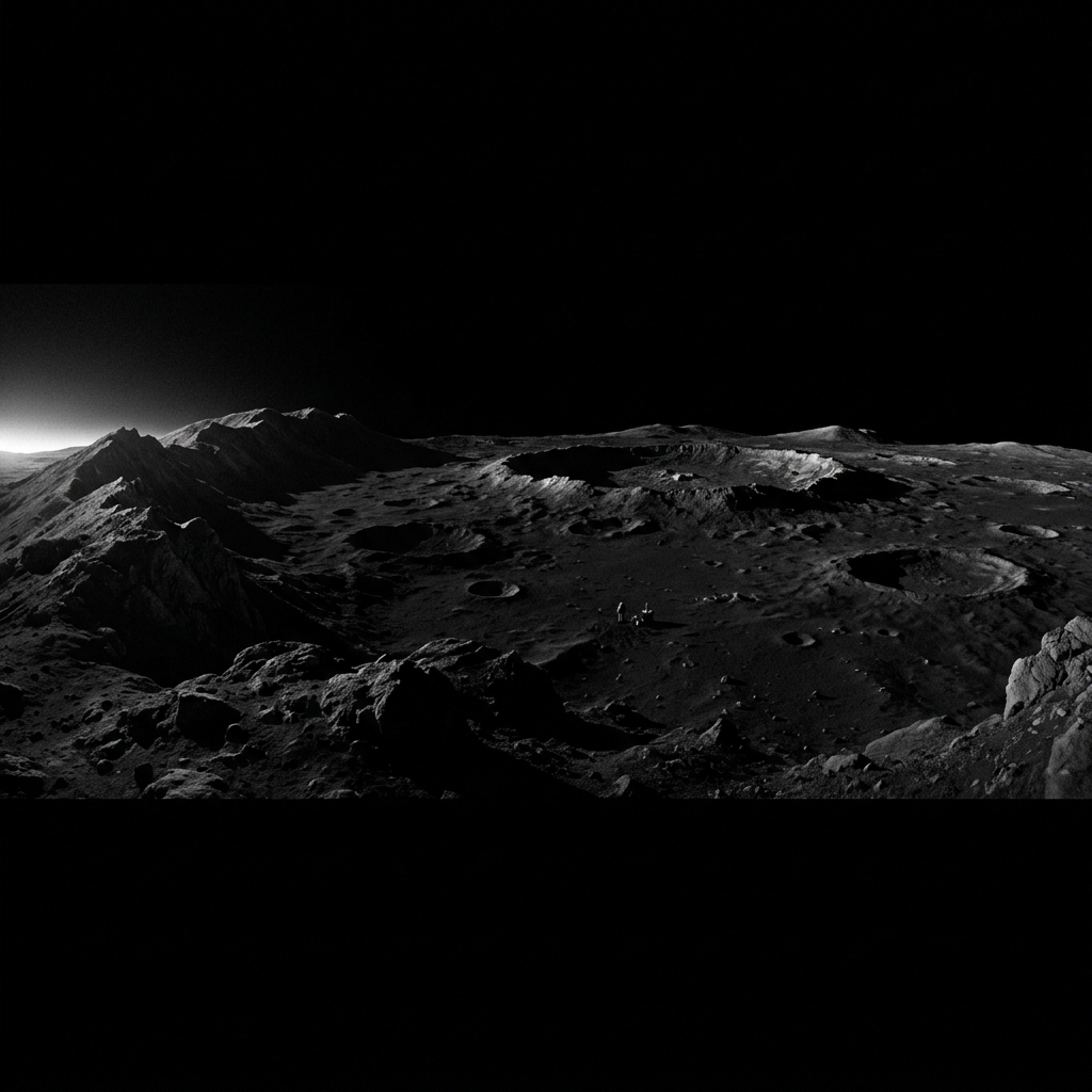 Dark rocky landscape